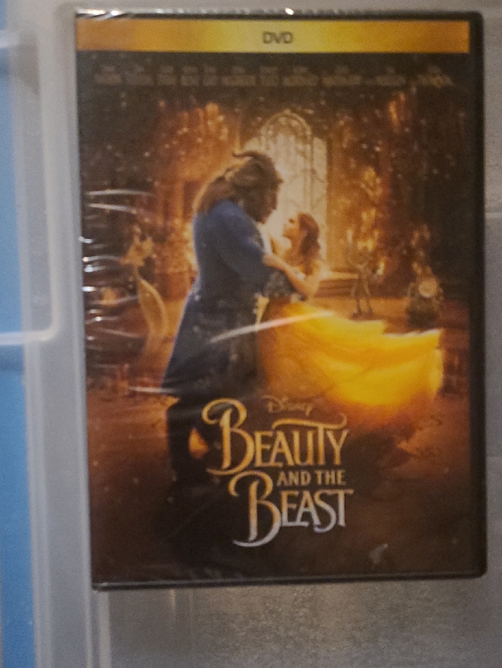 Disney Beauty and the Beast DVD - Yellow, Blue & Gold Artwork